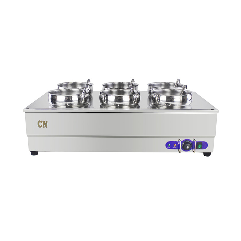 Stainless Steel Commercial Electric Bain Marie Machine With Food Pot